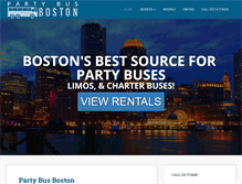 Tablet Screenshot of partybusboston.net